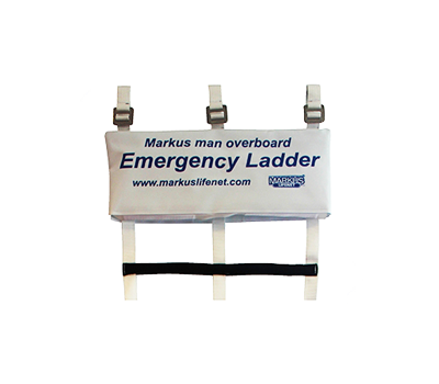 MarkusNet MOB Emergency Ladders - Man Overboard Self-Recovery Ladder for In-Water Casualty Retrieval - Markus Life Net MOB Emergency Ladder