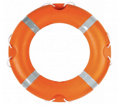 Lifebuoy 30 inch - 75 cm  2.5Kg - Reflective Tape      SOLAS & MED Ships Wheel Compliant / Approved - Lifebuoys - Life rings - Life Ring - Orange  Life buoy UK