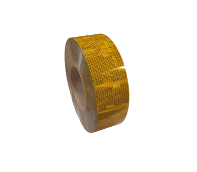 Retro Reflective Tape Gold - Retro Reflective Tape in Gold - Gold Colour Reflecting Tapes - Marine Safety Tape to Increase Visibility of Life Support Equipment