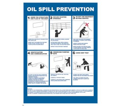 Oil Spill Prevention Poster - IMO Posters for Preventing Oil Spills - IMO Poster for Oil Spill Prevention