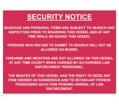 Visitors Safety Instructions IMO Poster - IMO Poster for Visitor Security Notice - Instructional Visitor Safety IMO Poster 