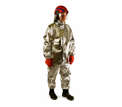 SOLAS Flameguard MK3 Firefighters Set - SOLAS Certified Complete SOLAS Firefighters Suit - Two-Piece Firefighting Suit - Aluminised Fire-resistant Material to EN11612