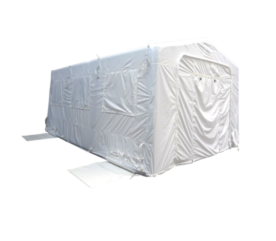 Humanitarian Relief Shelter - Rapid Deployment Inflatable Tent - Emergency Air Shelter for Crises Area Efforts, Temporary Refuge, and Refugees
