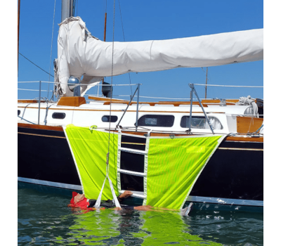 Sports and Pleasure Vessel MOB Recovery Ladder - SOS Man Overboard Parbuckle Rescue Net  - Yacht & Chandlery MOB Recovery Ladder - Webbing Safety Ladder for Sports, Pleasure and Coded Vessel Boats