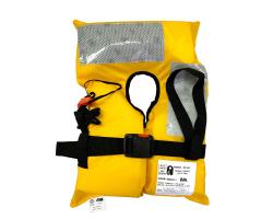 EVAL Hi-Vis Adult Foam Lifejacket Basic M.E.D. 2014/90/EU, SOLAS-L.S.A. Code, IMO MSC.81(70) - 150 Newton Hi-Visibility Yellow Foam Passenger >43kg Lifejacket - 02010