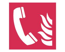 Fire Emergency Telephone Sign - Fire Fighting Signs for Fire Emergency Telephone - Fire Safety Signage Emergency Phone