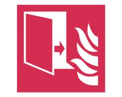 Fire Protection Door Sign - Firefighting Safety Signs for Fire Protection Door - Fire Protection Doorway Fire Safety Sign