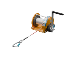 Globestock G-Winch Certificated for Personnel lifting Winch -  Globestock Manual MOB Winch – 20m and 40m Heavy-Duty Certified Winch for Manually Raising or Lowering of Personnel working at height - GSE070