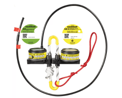 H20/MRU Remote Dual Assembly (YELLOW - GREEN) - HC-0200 RFD MES type, EC approved Hydrostatic Release Unit - Dual Assembly H20/MRU for Raft 