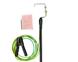 Anti-Static Helicopter Earthing Pole c/w Storage bag - Grounding Pole for Helicopters with Anti-Static Feature - Static Discharge Pole