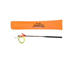 Anti-Static Helicopter Earthing Pole c/w Storage bag - Grounding Pole for Helicopters with Anti-Static Feature - Static Discharge Pole