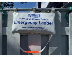 MarkusNet MOB Emergency Ladders - Man Overboard Self-Recovery Ladder for In-Water Casualty Retrieval - Markus Life Net MOB Emergency Ladder