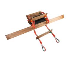 Synthetic (non manila rope) Pilot Ladder – Polypropylene Rope Vessel Embarkation / Debarkation Pilot Ladder with Beech Wood Spreaders – Durable Hardwood Steps Pilot Boat Boarding Ladder