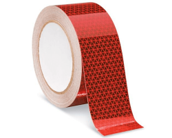 Retro Reflective Tape Red - Retro Reflective Tape in Red - Red Colour Reflecting Tapes - Marine Safety Tape to Increase Visibility of Life Support Equipment