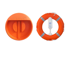 Lifebuoy, Housing / Life Ring Cabinet and Throwing Line:  Life buoy Set with Lifering, House and Buoyant Line - SET 2A 