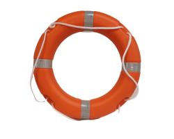 SOLAS Approved 24" Orange Lifebuoy 2.5kg - High Quality 24 inch Life Ring with Reflective Tape and Grab Lines - SOLAS Compliant 24" Lifebuoy with Retro-Reflective Tape
