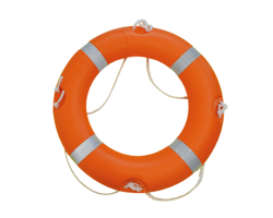 UK and SOLAS Approved 30" Lifebuoy Orange  2.5kg - Orange SOLAS Compliant Lifering with Reflective Tape and Grab Lines - SOLAS Compliant 30" Lifebuoy Orange 2.5kg Life Ring with UKCA & SOLAS Approved Tape and Grab Lines 