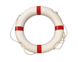 Red and White Lifebuoys - 24 inch / 57cm  Life Rings with Red Retro Reflective Tape 2.5kg - Lifebuoy,  life ring, life buoy - High Quality 
