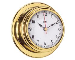 Brass Marine Clock - Nautical Boat Clock in Solid Brass - Maritime Brass Clock