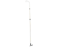 MOB Cradle Recovery Pole - 1.7m - 4.7m  - Telescopic Body Hook and Boat Hook Extension Pole for use with MOB Cradles - Body Recovery 