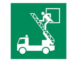 Rescue Window Safety Sign -  Emergency Exit Window Safety Indicator - Emergency Egress Window Safety Marker