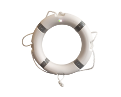 White Lifebuoy 24 inch / 60cm - Reflective Tape   - High Quality Life Rings in White - 24" White Lifebuoys with Retro-reflective Tape