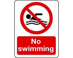 No Swimming sign -   -1