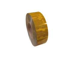 Retro Reflective Tape Gold - Retro Reflective Tape in Gold - Gold Colour Reflecting Tapes - Marine Safety Tape to Increase Visibility of Life Support Equipment