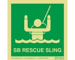 SB Rescue Sling Photoluminescent Sign -   -2