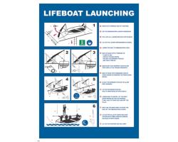 Lifeboat Launching IMO Poster - IMO Posters for Lifeboat Launching Procedures - Lifeboat Launching Procedures IMO Poster