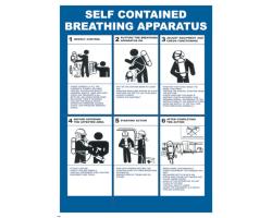 Self Contained Breathing Apparatus (SCBA) IMO Poster - IMO Poster for Self Contained Breathing Apparatus Equipment - Self-Contained Breathing Apparatus Gear IMO Safety Poster