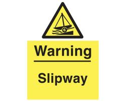 Warning Slipway sign -   -1