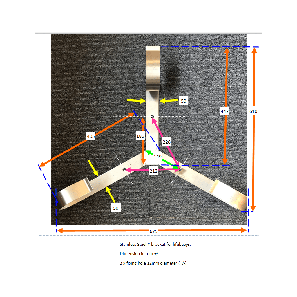 IC Brindle Mounting, fixings and hooks for lifebuoys, lifebuoy and