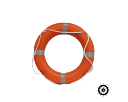 SOLAS Approved 24" Orange Lifebuoy 2.5kg - High Quality 24 inch Life Ring with Reflective Tape and Grab Lines - SOLAS Compliant 24" Lifebuoy with Retro-Reflective Tape - IMPA 330156