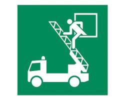 Rescue Window Safety Sign -  Emergency Exit Window Safety Indicator - Emergency Exit Window Safety Marker