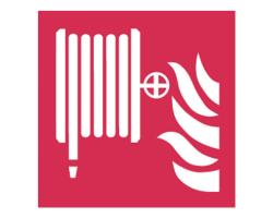 Fire Hose Reel Safety Sign - Fire Fighting Safety Signs for Fire Hose Reel - Fire Safety Equipment Signage - IMPA 336102
