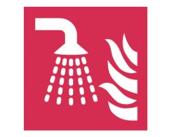 Water Fog Applicator Sign - Firefighting Water Fog Application Signs - Fire Fighting Sign for Water Fog Applicator