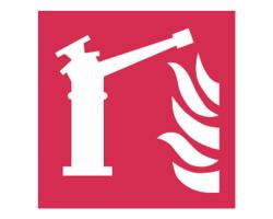 Fire Monitor Sign - Fire Fighting Sign for Fire Monitor - Fire Monitor Fire Fighting Signs 