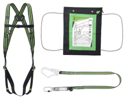 Kratos Scaffolding Fall Arrest Kit - Kratos Safety Scaffolder Kit with Harness and Energy Absorbing Webbing Lanyard - Kratos Scaffolder Safety Fall Arrest Kit - FA8000200