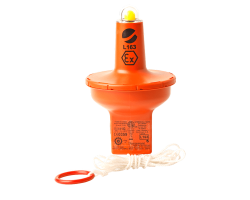 Daniamant 163 USCG/ ATEX Lifebuoy Light - L163 Lifebuoy Light, Intrinsically Safe - SOLAS/MED & USCG Approved Lifebuoy Light - 62-004A