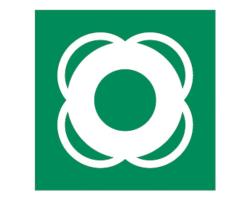 Lifebuoy Rescue Sign - Lifebuoy IMO Rescue Signs - IMO Rescue Safety Sign for Lifebuoy and Retrieval Line Equipment