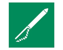 Line Throwing Appliance IMO Rescue Sign - IMO Compliant Sign for Line Launcher - Line Throwing Equipment IMO Safety Sign 