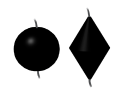 Day Signals / Commercial Day Shapes  - Maritime Diamond, Circular, Ball Daylight Signal Shapes 