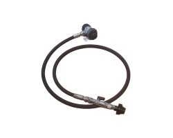 High Pressure Hose Assembly with Regulator for BA cylinder Inflation - Cylinder Inflator Connection Hose for Rapid Deployment Shelter - Air Cylinder Inflation Hose System