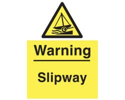Warning Slipway sign