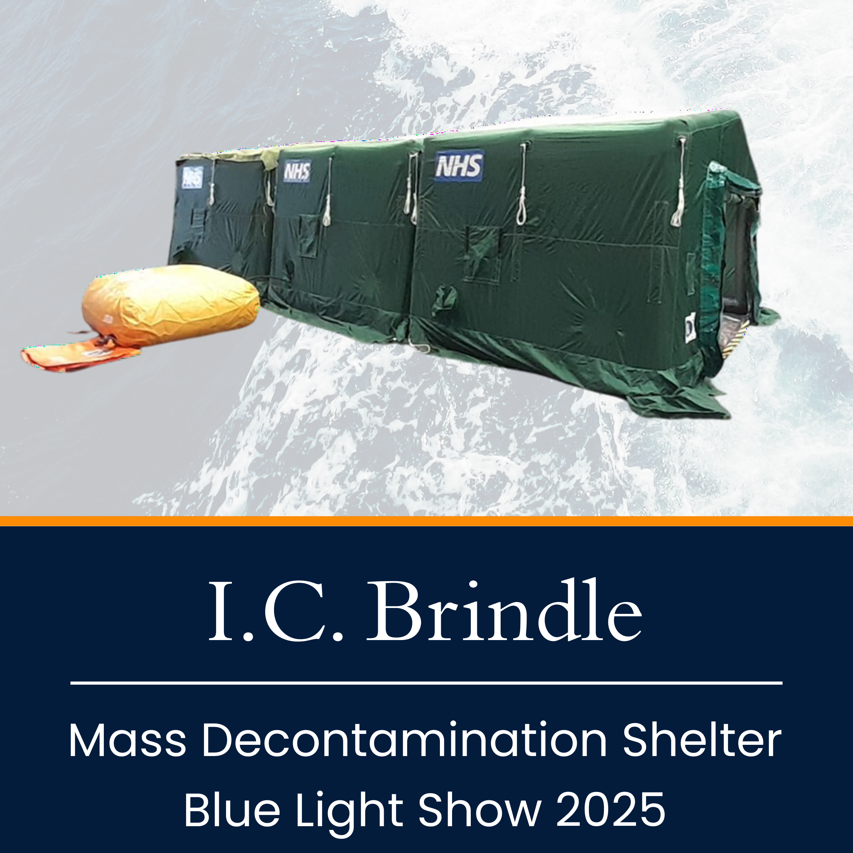 The Mass Decontamination Shelter Caught Attention at the Blue Light Show 2025!