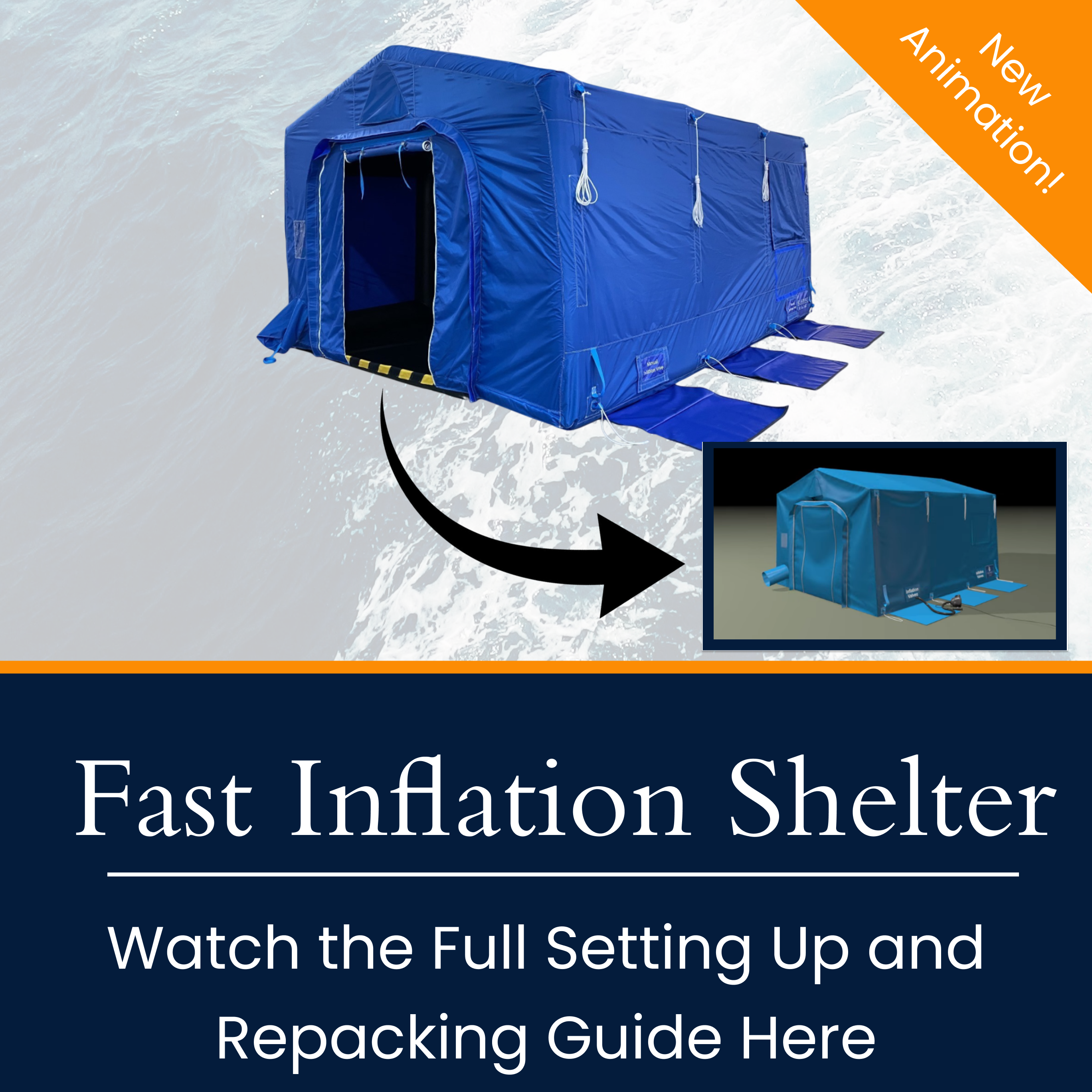 The I.C. Brindle Sealed Beam Fast-Inflation Inflatable Emergency Shelter: Designed for Rapid Deployment in Critical Situations