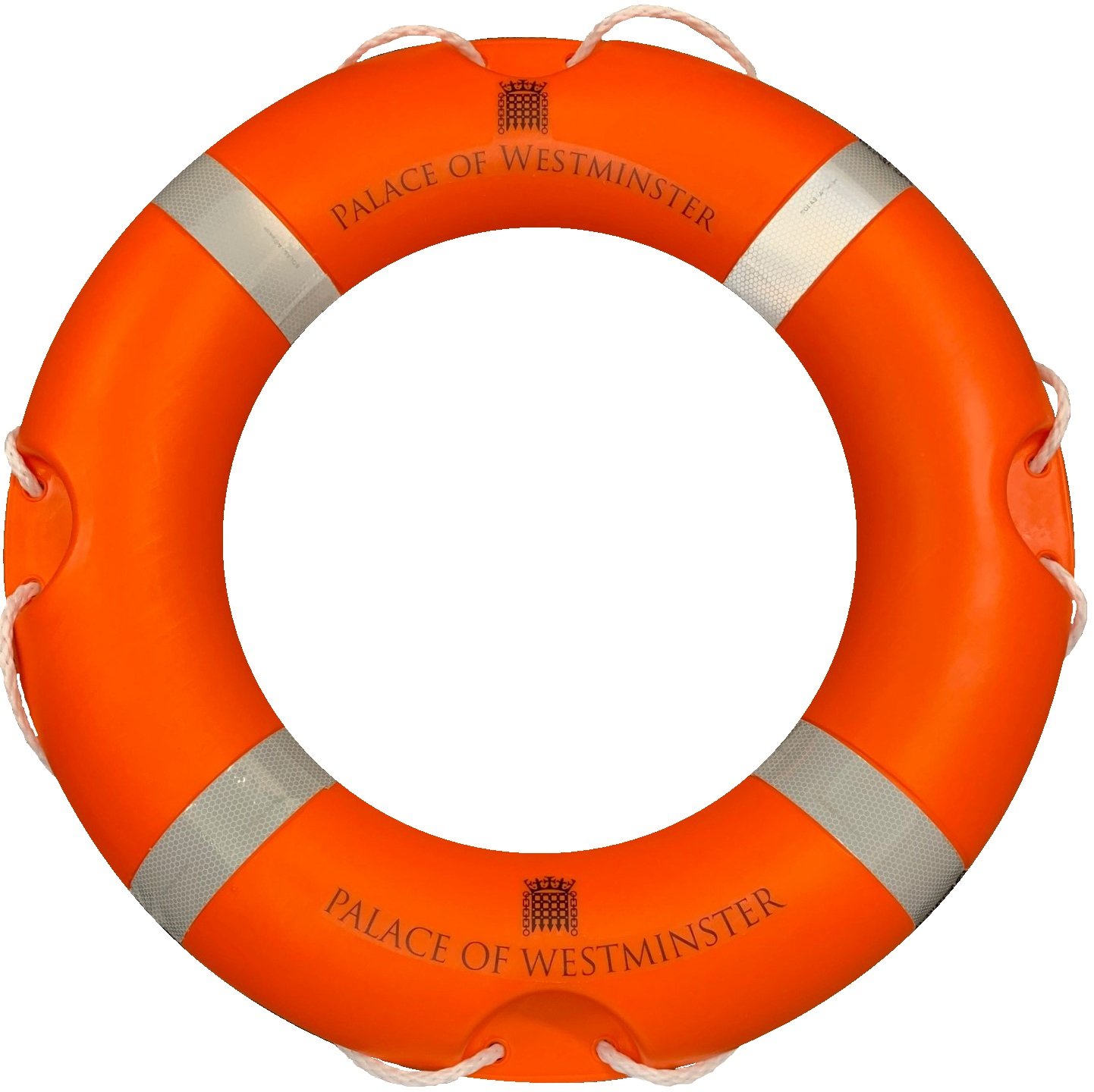 Orange 30" Lifebuoy with lettering