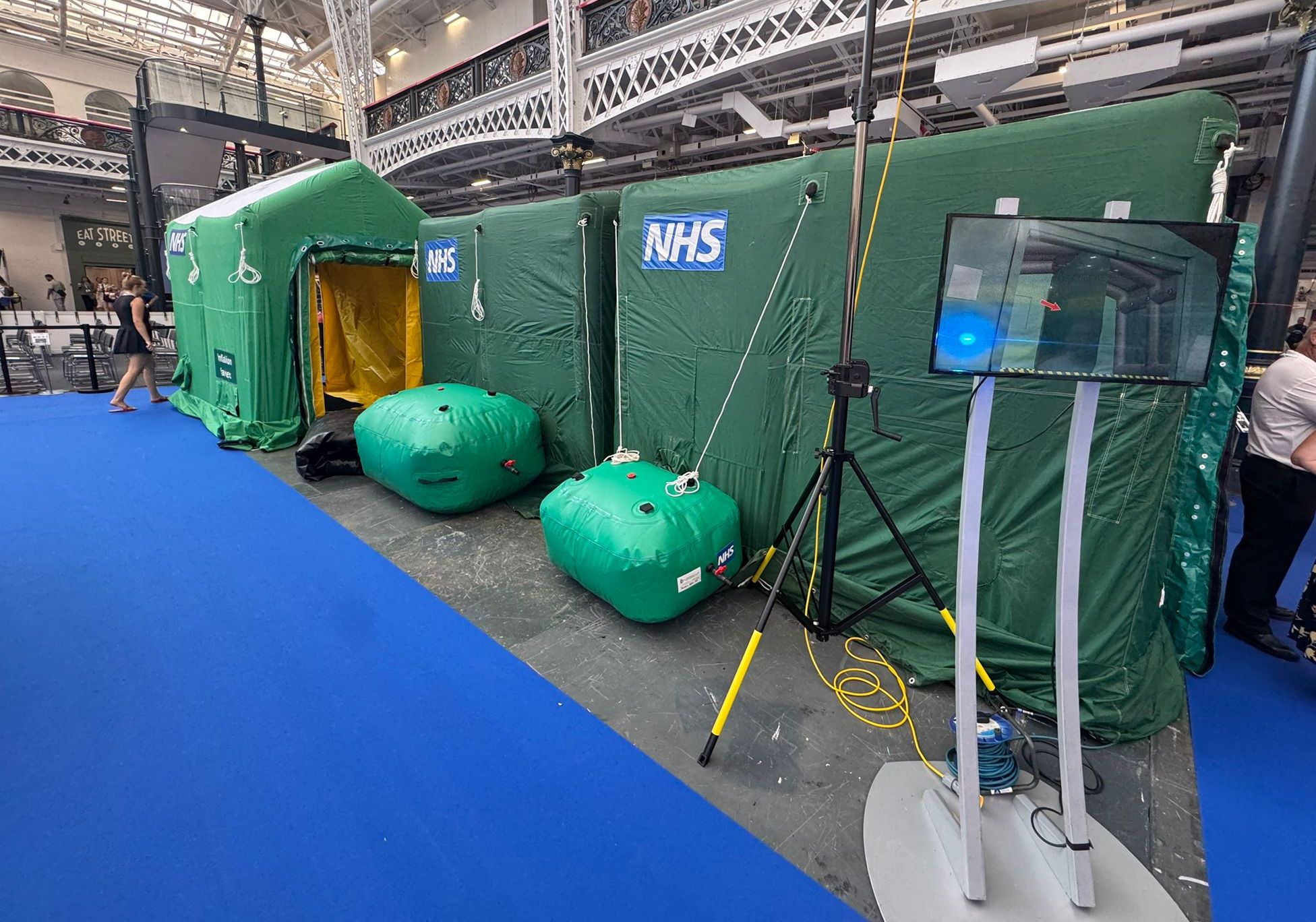 Image taken from our ‘Decontamination Village’ stand at The Blue Light Show 2025