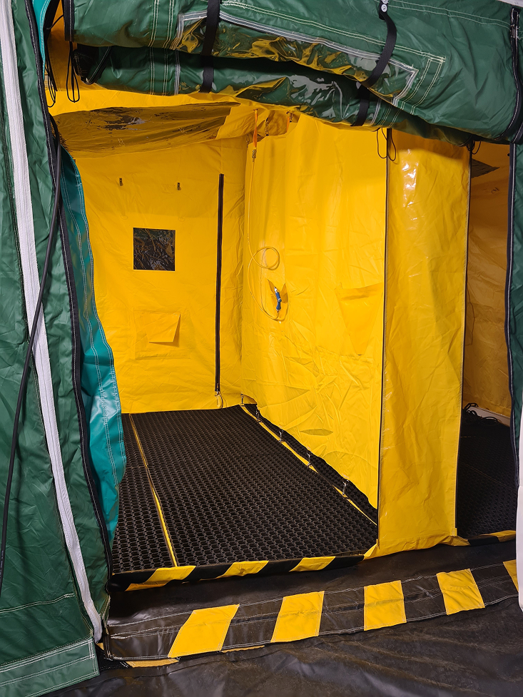 Mass Decontamination Shelter Inner Cell with Spray Guns